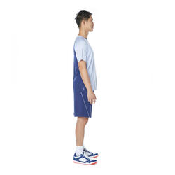 成人男式羽毛球T恤530 古典灰蓝