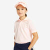 儿童高尔夫透气短袖Polo衫-粉色