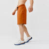 男式跑步柔软透气短裤- 红褐色