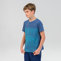 Kiprun儿童跑步田径运动T恤AT 300 蓝色
