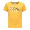 青少年体能基本款棉 T 恤 - 黄色印花