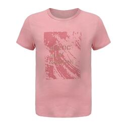 青少年体能基本款 T 恤 - 粉色印花