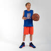 男孩/女孩篮球运动无袖T恤/运动服 TS500NS - Blue Dunk