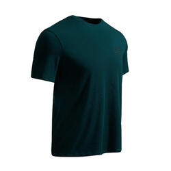 基础健身弹性棉 T 恤 - 绿色