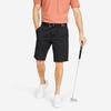 男士温和天气高尔夫短裤500-黑色