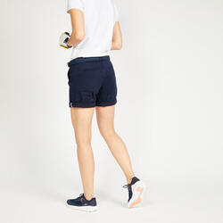 女式温和天气高尔夫短裤500-深蓝色