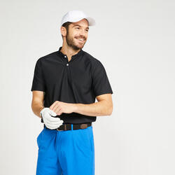 男士温暖天气高尔夫短袖Polo衫900-黑色