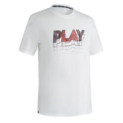 男式网球T恤柔软系列 - 花白色