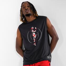 男式篮球无袖T恤 TS500 - Black Dunk