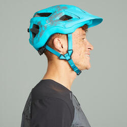 山地自行车头盔ST 500－蓝绿色限量款