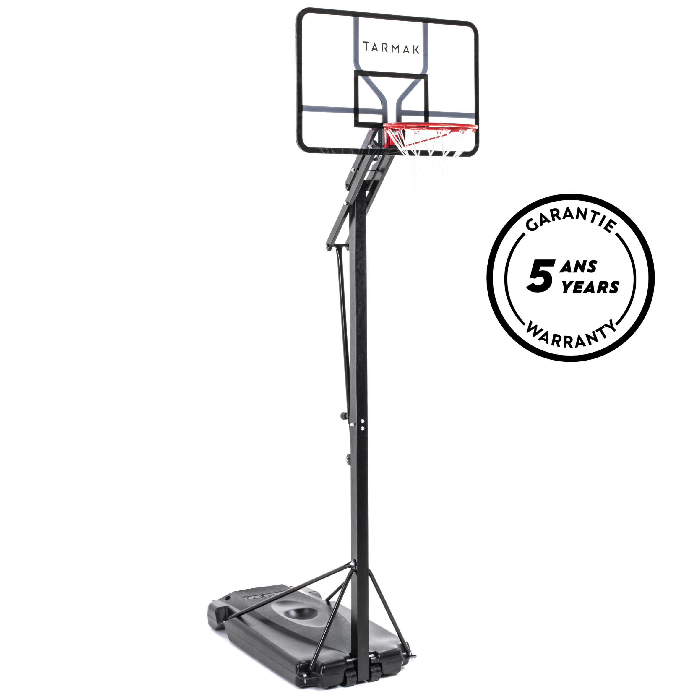 Zonnebrand Baars pedaal B700 Pro Kids'/Adult Basketball Basket 2.4m to 3.05m. 7 playing heights.  TARMAK - Decathlon